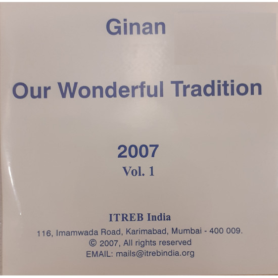 [CD] Ginan - Our Wonderful Tradition - 2007 - Vol-1 - ITREB India